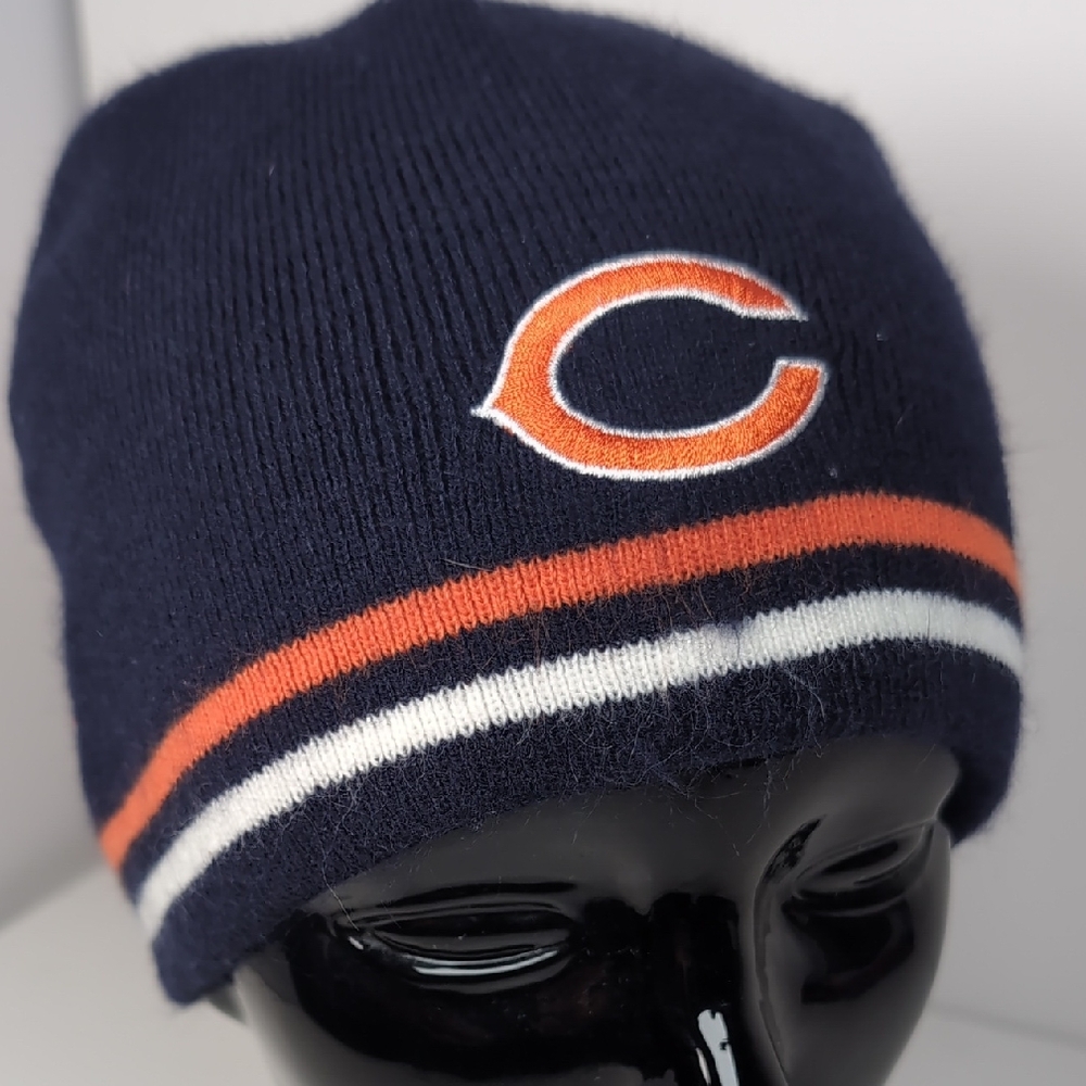 Chicago Bears Reebok Dark Blue Knit Beanie OSFA